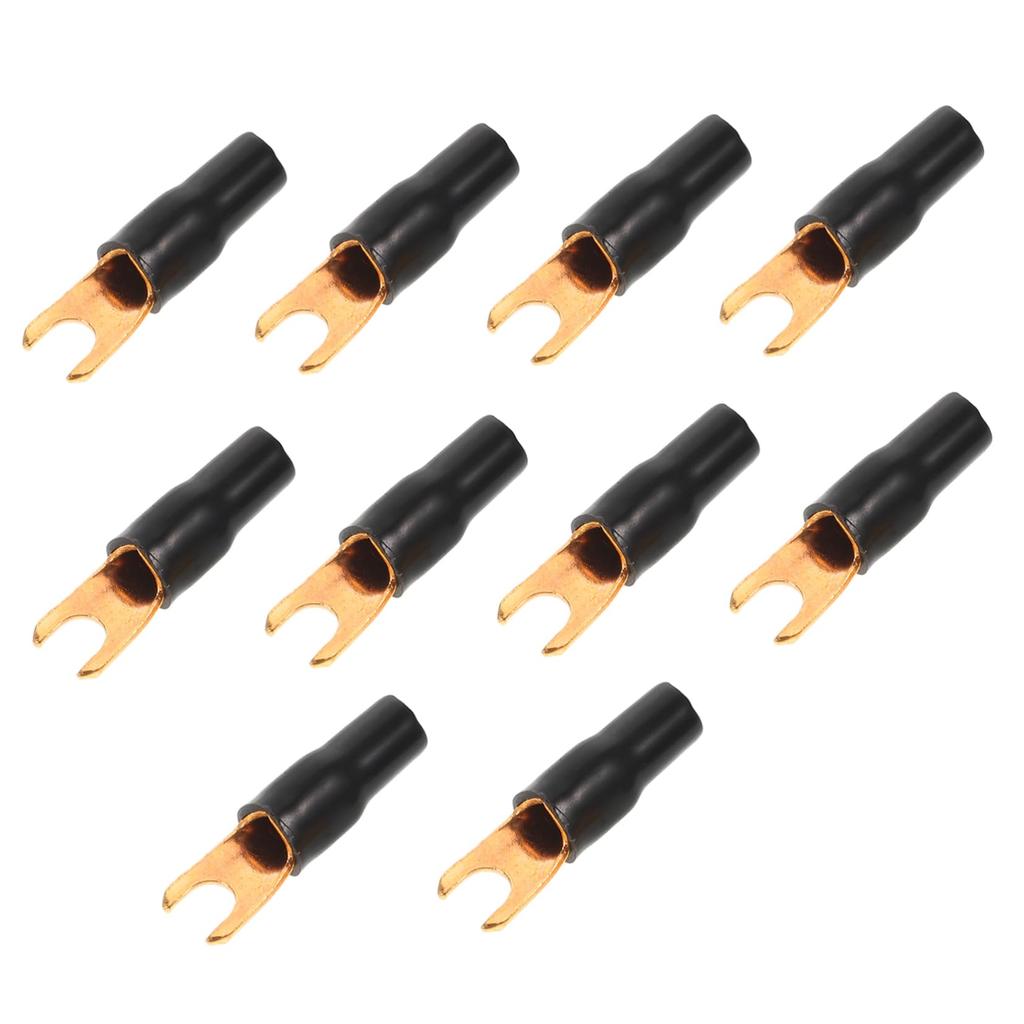 HAWILLOSCH 10-Pack Audio Connecting Terminal Spade Terminal Car Amplifier Wiring Connection