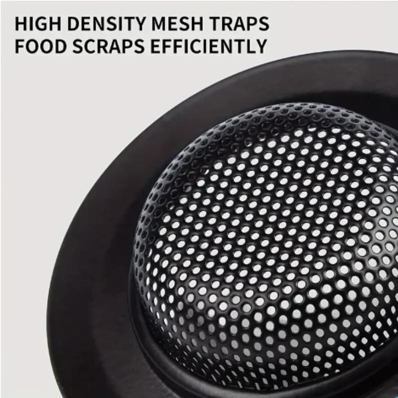 2Pcs Kitchen Sink Filter Stainless Steel Mesh Sink Strainer Filter Bathroom Sink Strainer Drain Hole Filter Trap Waste Screen