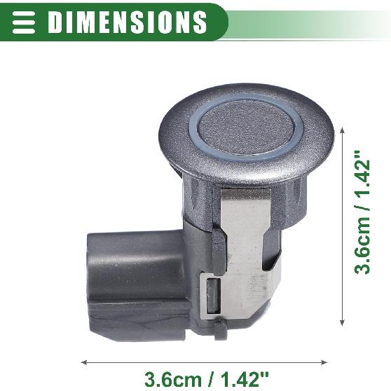 Motoforti 2 Pcs Car Bumper Reverse Parking Assist Sensor, Parking Assist Sensor, for Infiniti EX35 2008-2012, Plastic, No.25994CM10D, Titanium Tone