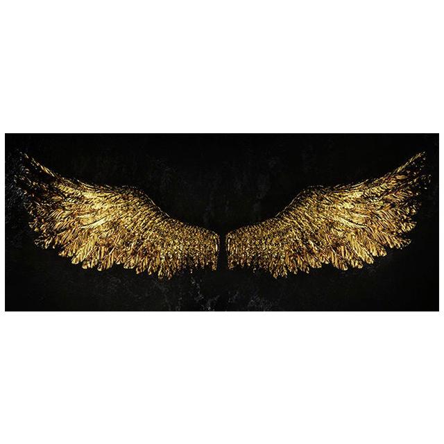 Angel Wings Minimalist Style Wall Art Canvas Painting Creativity Posters Print Black White Feather For Living Room Decor Cuadros