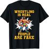 Powerhouse Pro Wrestling Bekleidung Pro Wrestling Champ Vintage Retro Distressed Wrestler Design T-Shirt