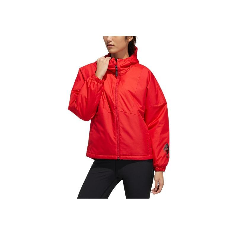 Adidas W CN Warm Casual Sports Jacket Women Jacket Light-Crimson GN7582