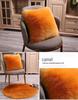 Modern Solid Color Faux Wool Fur Plush Cushion Pillow