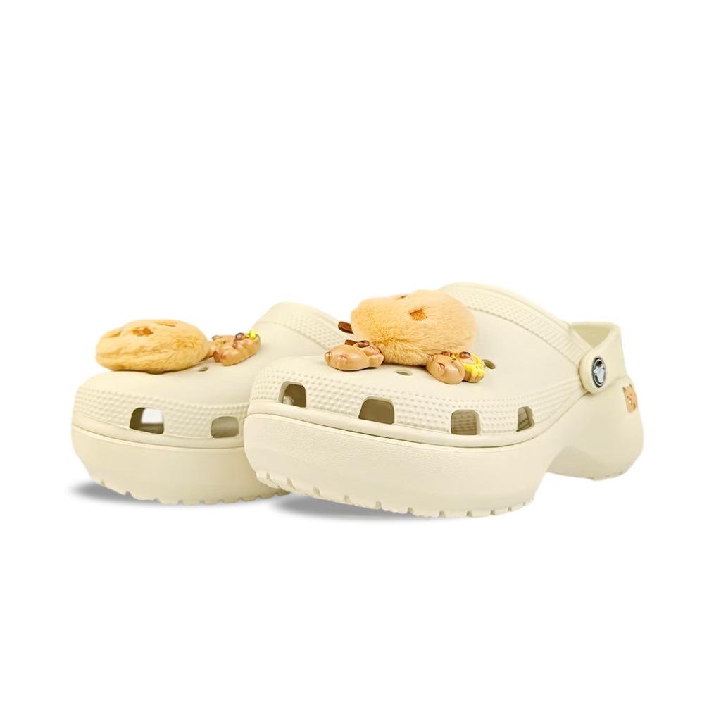 Crocs Classic Platform Clog BNK EVA Simple Fashion Versatile Casual Hole Shoes Women's Capybara