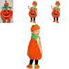 Vibrant Orange Pumpkin Fancy Dress For Children Halloween Celebration Events