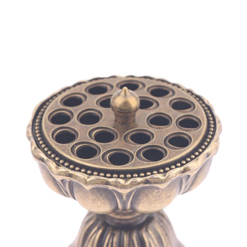 Alloy Lotus Incense Burner Lotus Incense Censer Archaic Copper Sandalwood House Furnishings Home Office Decoration