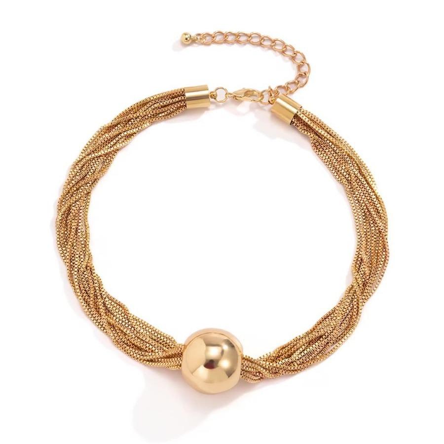 Accessories Hip Hop Trend Pendant Neck Chain Multi-layer Chain Clavicle Necklace Accessories Temperament Round Ball Personality Necklace