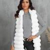 Autumn and Winter New Imitation Fur Fur Vest Women's Medium and Long Vest Vest Slim Zipper Plus Size Winter Women's Clothing