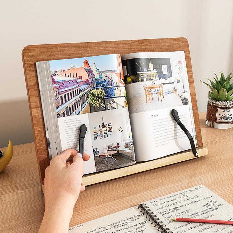 Desktop Book Stand and Book Clip for Reading