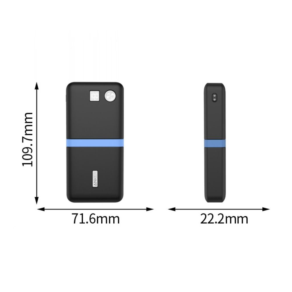 A1383 Carrying Organizer Bag Silicone Full Protective Cover for Anker 20000mAh 87W Travel