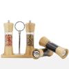 6 inch Wood Acrylic Spice Pepper Mill  Adjustable Ceramic Grinder Home Kitchen Tools Cooking