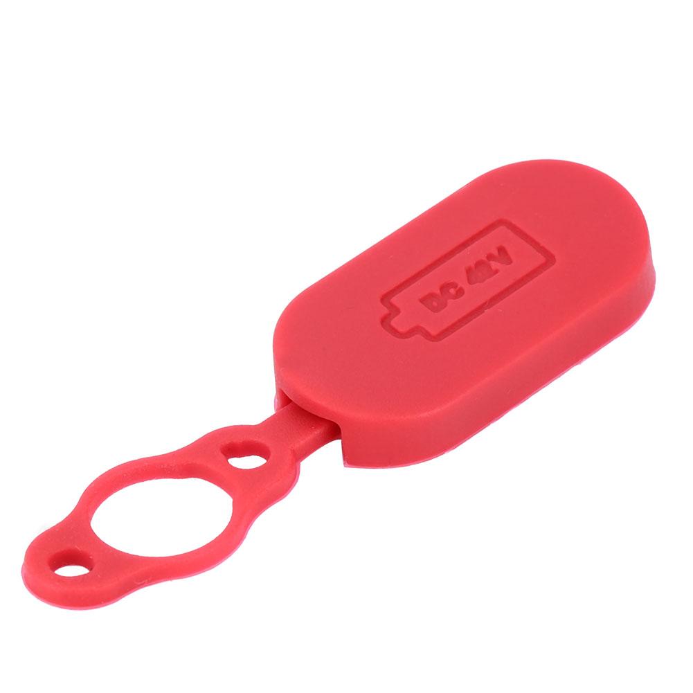 Waterproof Charging Interface Port Protector Cover Cap for XIAOMI MIJIA Electric Scooter Red