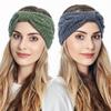 Women's Knit Hairband Knot Crochet Winter Ear Warmer Twist Wool Headbands Turban Headwear Head Wrap Bandage Hair Accessories
