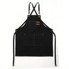 Household Canvas Apron Oil-proof Can Wipe Hands Kitchen Cooking Men Women Adult Aprons With Pockets Fashion Cafes Uniform Apron