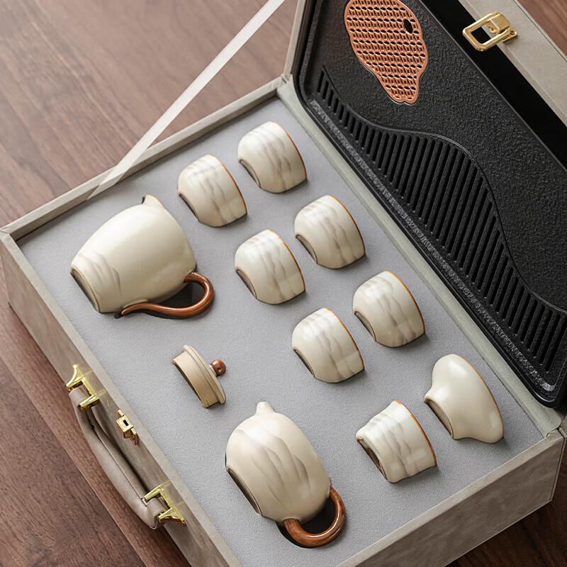 HANDUNYOU Ru Kiln Ceramic Gongfu Tea Set