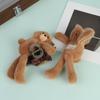 1 Stück Plüschbär Haarspange für Damen Cartoon Haarnadel Weiches Flauschiges Haaraccessoire für Schuloutfits und zum Verkleiden