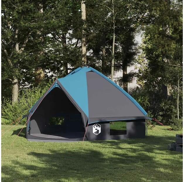 Палатка игровая VidaXL типи сине-серая 490х410х210 см