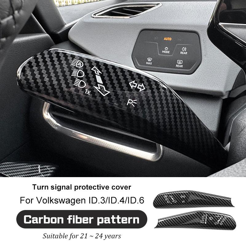 Car Wiper Switch Trim Steering Wheel Headlight Switch Control Cover Accessories for VW Volkswagen ID.3/ID.4/ID.6RZ7 BJP1