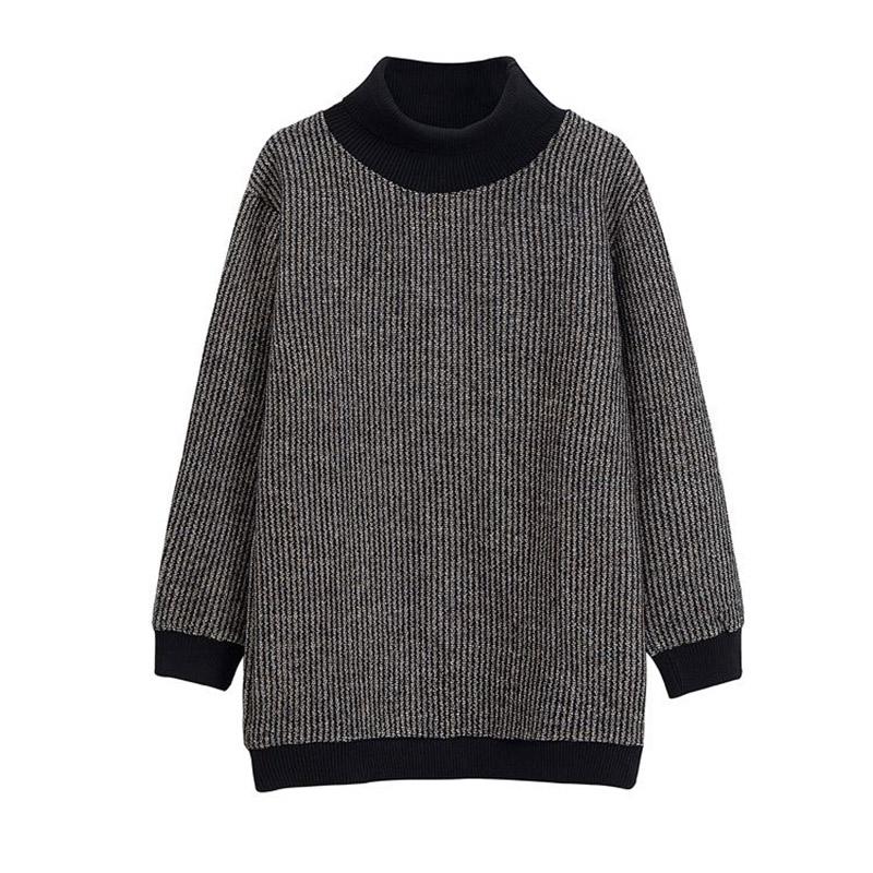 Sudadera Mujer Algodón Blusa Oversize Suelta Casual Cuello Alto Jersey Sudadera Tops