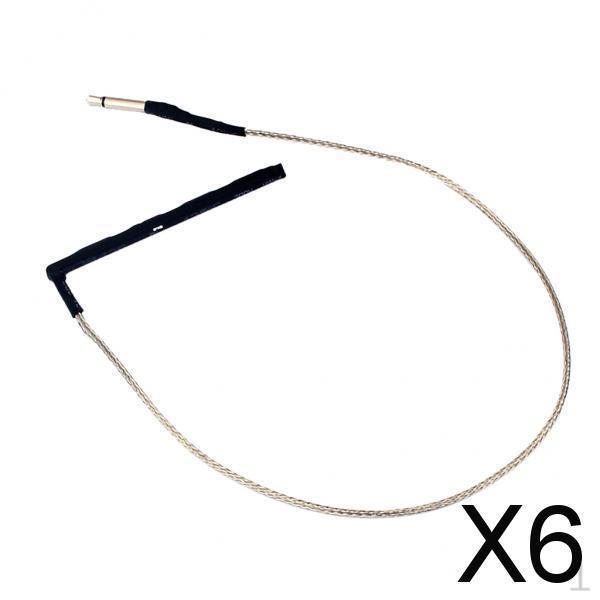 

6x Copper under Saddle Rod Piezo Pickups 2.5mm Jack for Ukulele Uke Parts