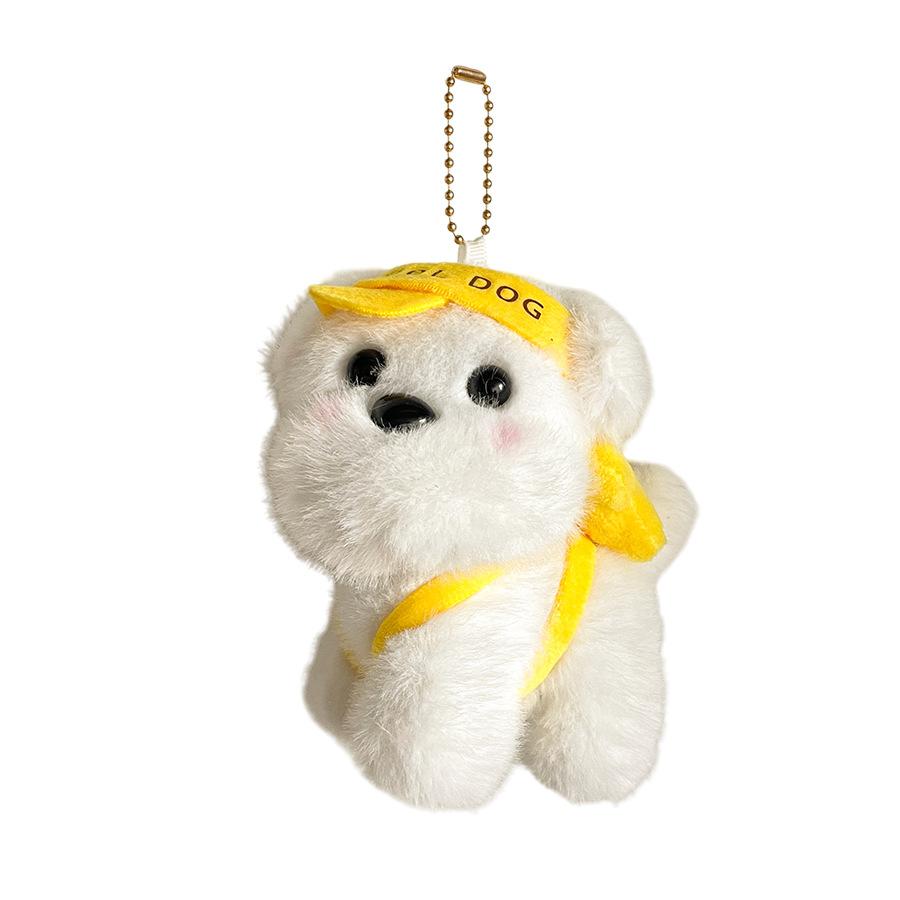 Cartoon Travel Group Puppy Doll Plush Pendant Car Keychain Baseball Cap Backpack Puppy Doll Bag Hanging Decoration