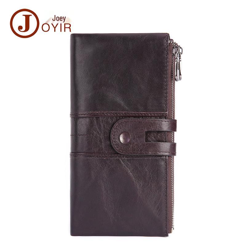 Vintage Women's RFID Snap Closure Leather Wallet, Large Capacity with Multi-Card Slots and Coin Purse
