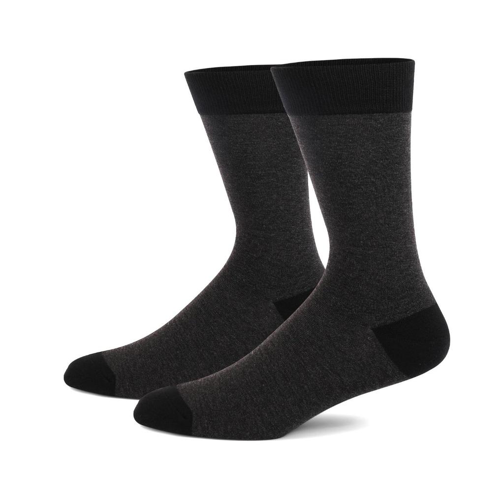 Men's Plus Size Argyle Stripe Knee-High Socks - Solid Colors for Autumn/Winter