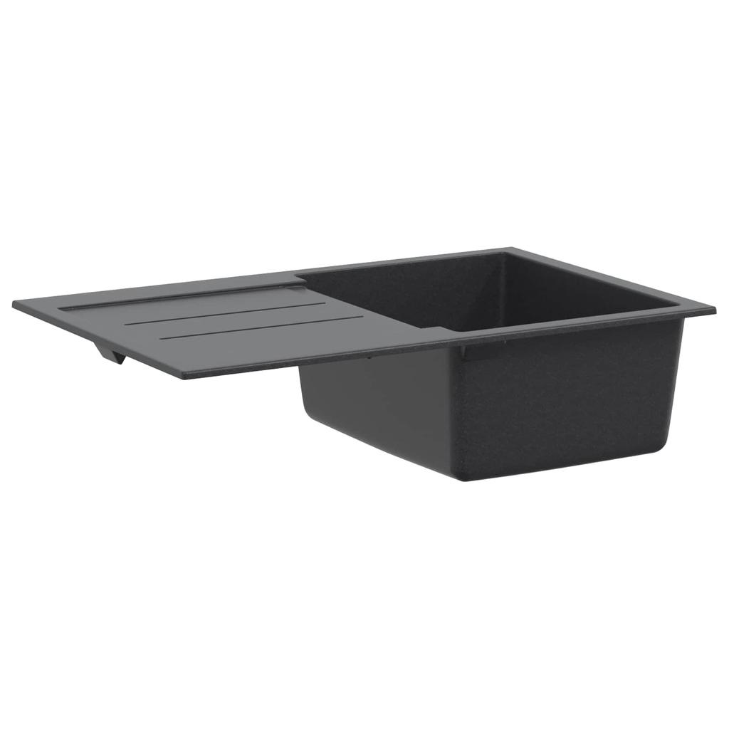 Kitchen Sink Single Bowl Granite 78 X 50 X 20 Cm Graphite