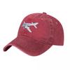 Beechcraft King Air C Aviation Majesty Baseball Caps Snapback Washed Denim Hats Casquette Streetwear Baseball Cowboy Hat