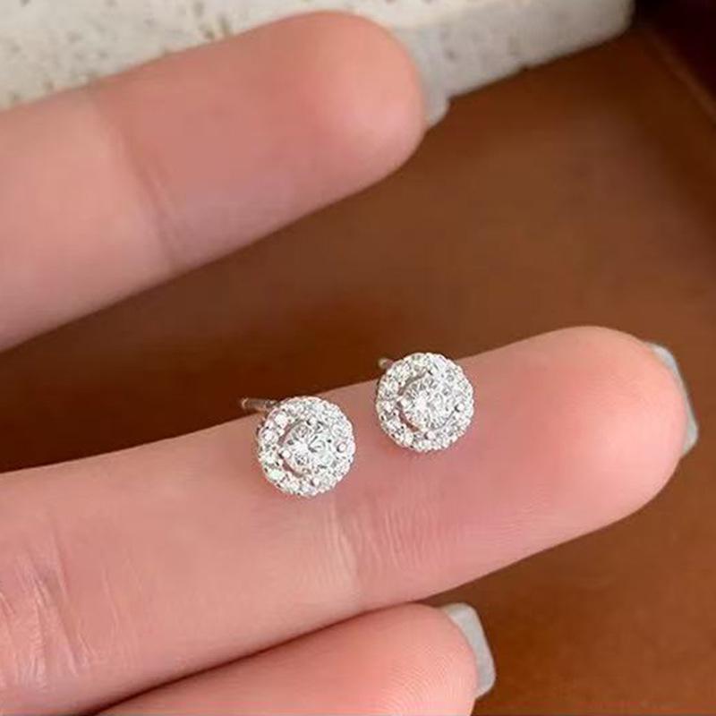 925 Sterling Silver Women's Ear Piercing Earrings - Versatile Cartilage Studs for Comfortable Sleeping