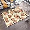 Cute Capybara Cartoon Pattern Carpet for Living Room Decoration Rug Suitable for Use As an Anti-slip for Living Room Bedroom Sofas