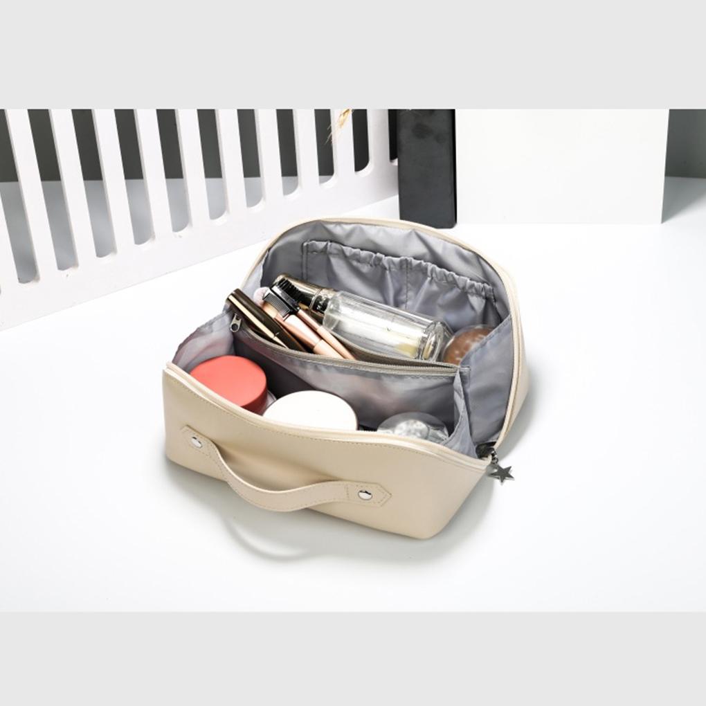 Waterproof Cosmetic Bag With Large Capacity - Traveling Or Daily Makeup Bag Pouch Women Dustproof