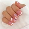 Wavy False Nails French Nail Tips Detachable Fake Nails  for DIY