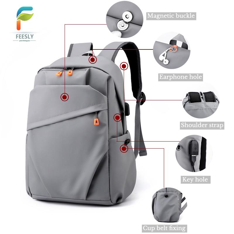 Stylish Simple Backpack Lightweight Large Capacity Laptop Bag for School and Travel