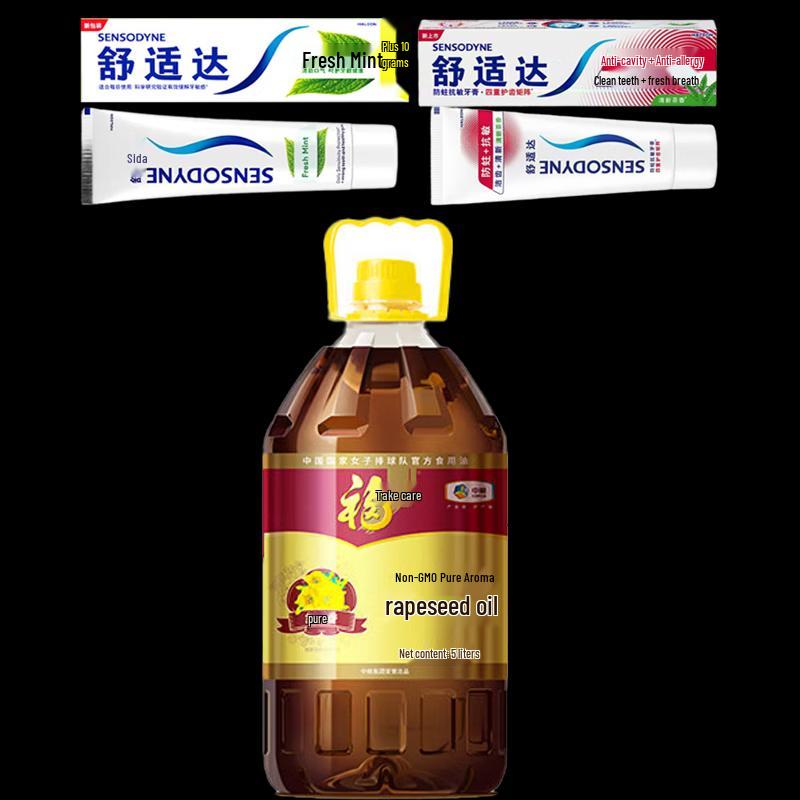 Sensodyne Toothpaste & Fulinmen Rapeseed Oil Bundle