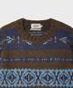 AMFEAST Grandma Fair Isle Sweater Brown