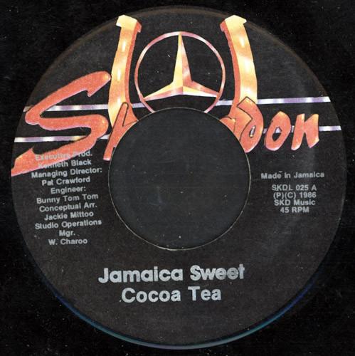 7inch Record COCOA TEA - Jamaica Sweet SKDL025 Skengdon 1986 Jamaica Reggae, Ska & Dub Used