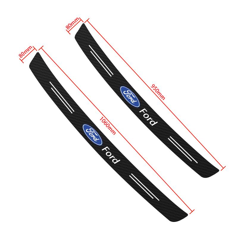 Rear Bumper Protector Sticker Carbon Fiber Car Tail Trunk Guard Accessorie For Ford Mondeo MK1 MK2 MK3 MK4 MK5