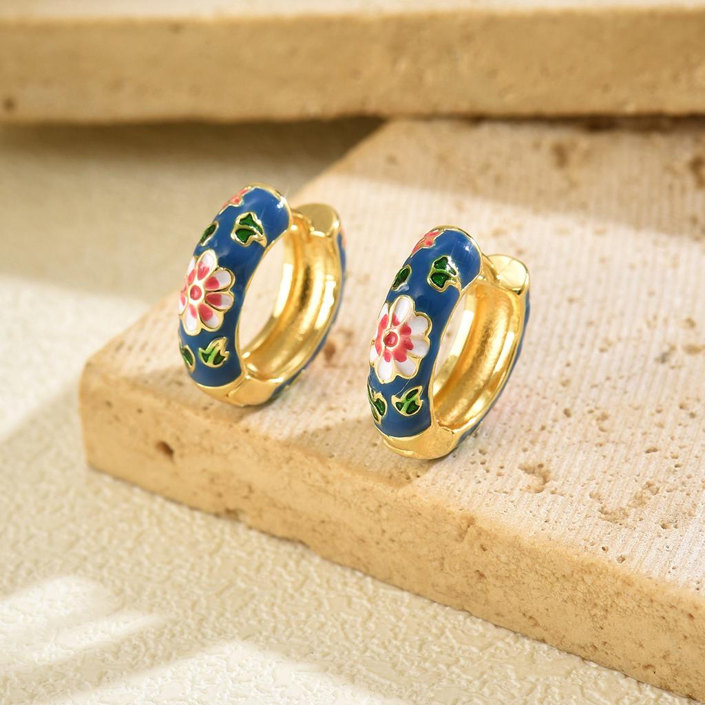 Geometric Drip Earrings  Niche Design, Diamond-encrusted Stud Earrings  Versatile and High-end Earrings