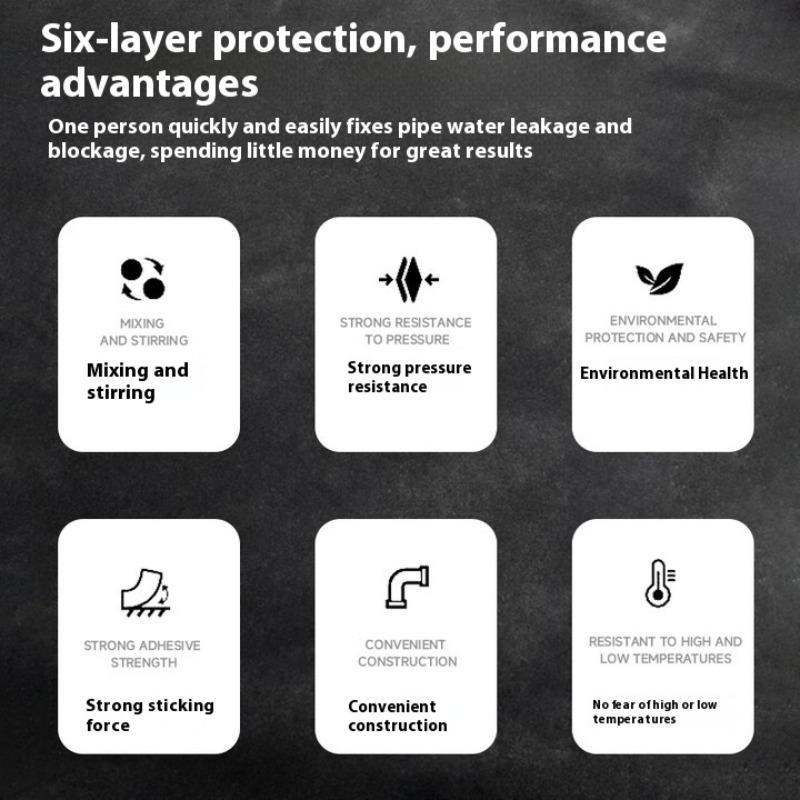 100g Water Pipe Leak Stopping Glue Strong Welding Leak Repair AB Glue Casting Glue for Pipes Waterproof Material Used Home