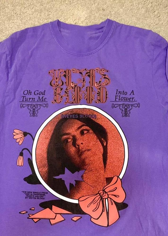 Weyes Blood on Tour Gift For Fan All Size S5XL Purple Tshirt XXXXL