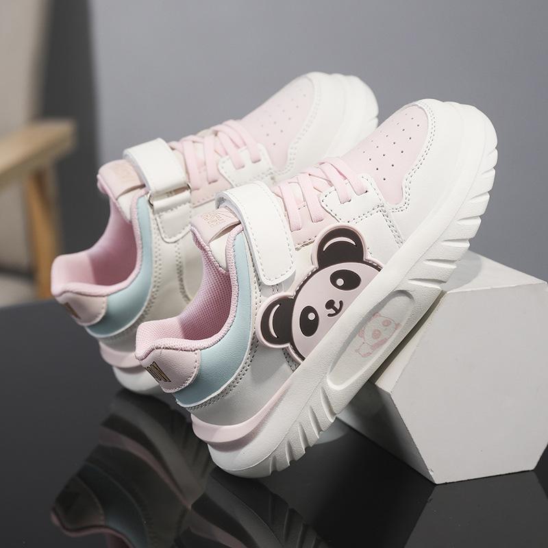 Summer Hollow Single Net Children's Breathable Girls Board Shoes 2025 New Pink Board Shoes Girls Cute Casual Shoes