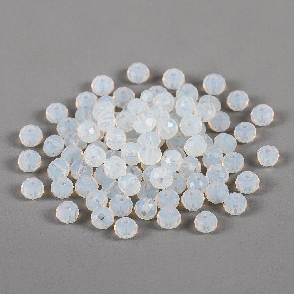DIY Jewelry Craft Kit: Transparent 3-8mm Glass Beads, Rice, Diamond, Crystal Cuts, Lantern Shapes, Spacer Beads - Perfect For Accessory Making