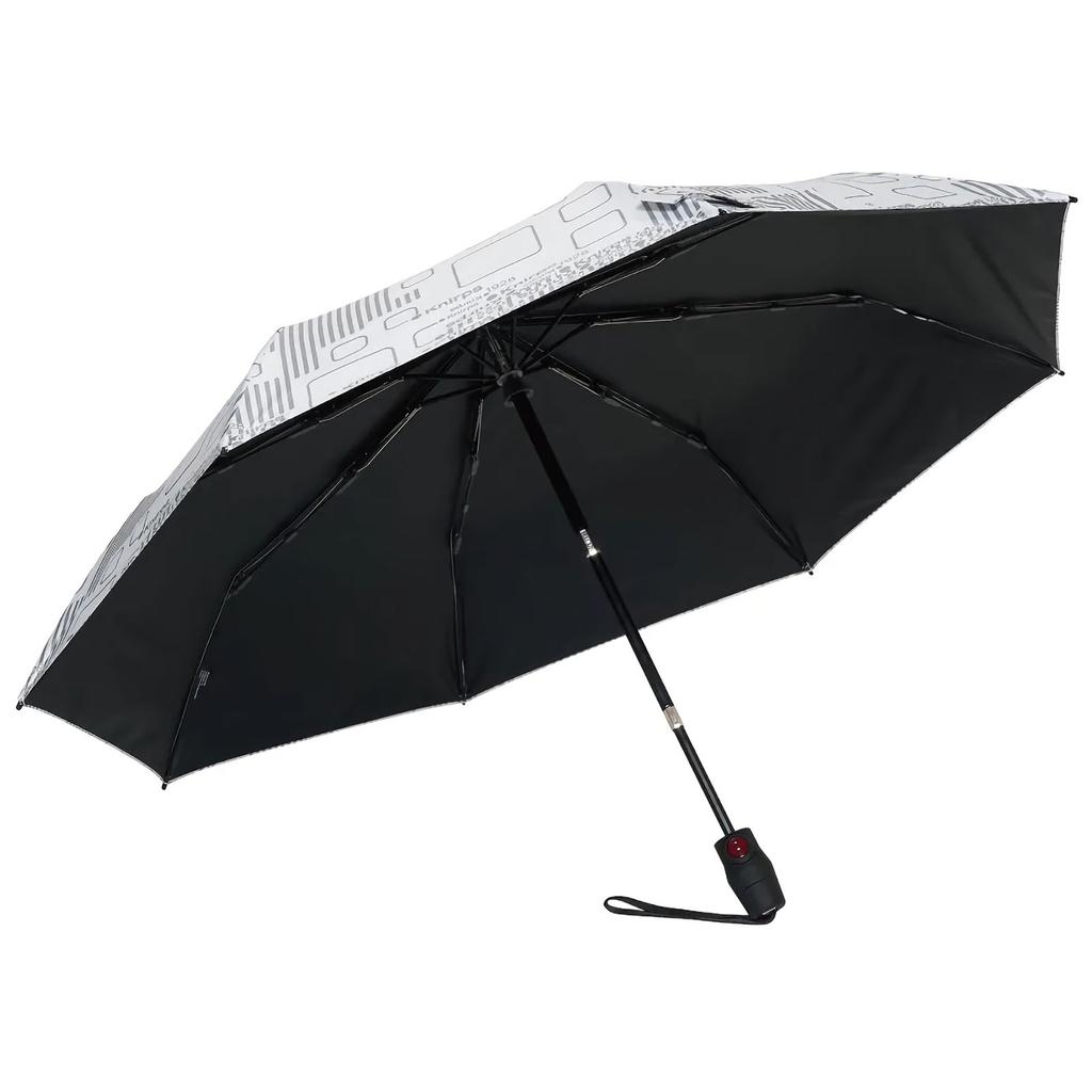 Knirps Knirps Cube Gray Folding Umbrella Automatic Suitable for Sun and Safety T.220RS [Officially Imported] 5-Year Warranty, Open/Close, Rain,