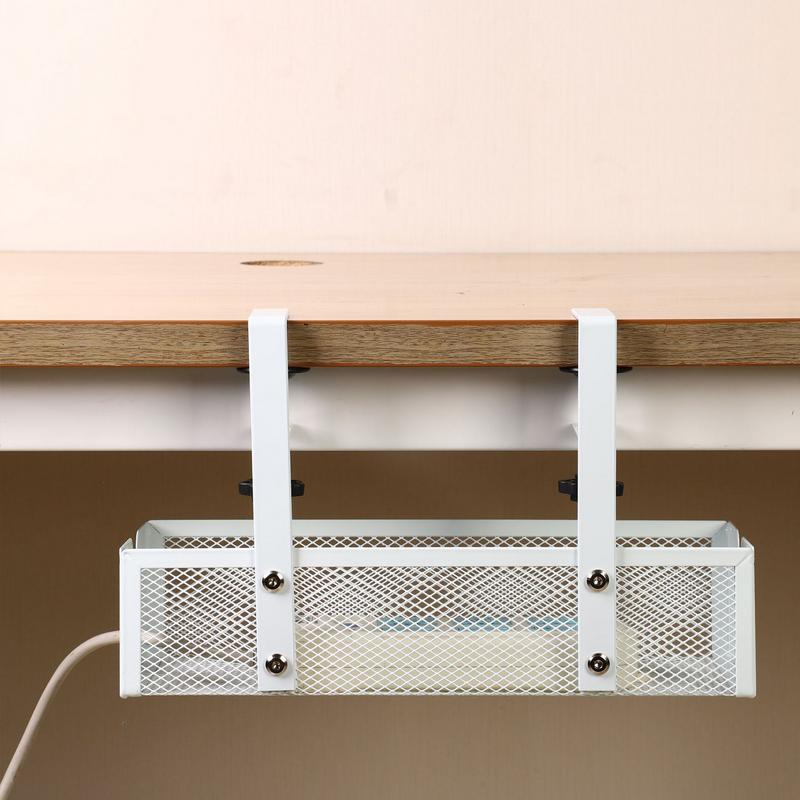 Cable Management Under Desk Tray Carbon Steel Wire Organizer Wire Organizer Under Desk For Family Friends Students Adults Men