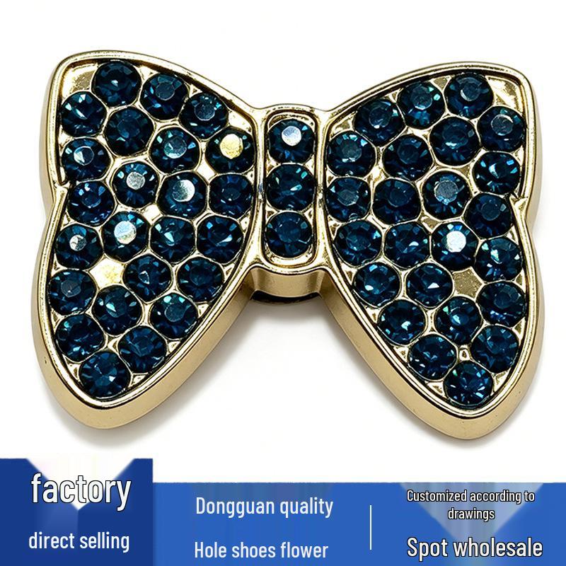 Metal Bow Flower Charms for Crocs - Cute, Versatile Shoe Accessories