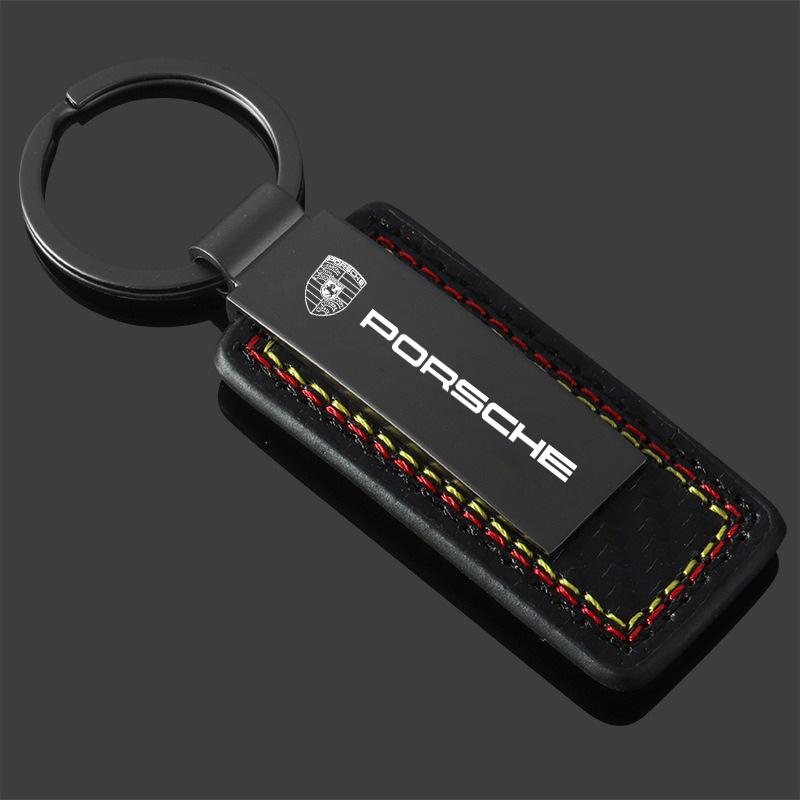 

Metal Car Keyring Keychain Pendant Men Gift For Porsche Cayenne Panamera Macan 911 718 Taycan Boxster Cayman 918 Pajun Accessory