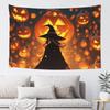 Halloween Witch Silhouette Print Tapestry Wall Hanging Blanket Tapestry Home Decor Items Wall Decorations