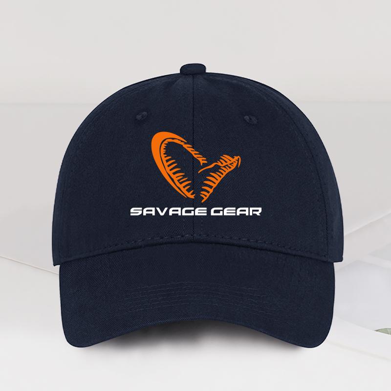 

SAVAGE GEAR Logo Soft-Top Baseball Cap Soft, Comfortable, Lightweight, Breathable, Adjustable Cool Outdoor Style, Trendy Fashion темно-синього кольору