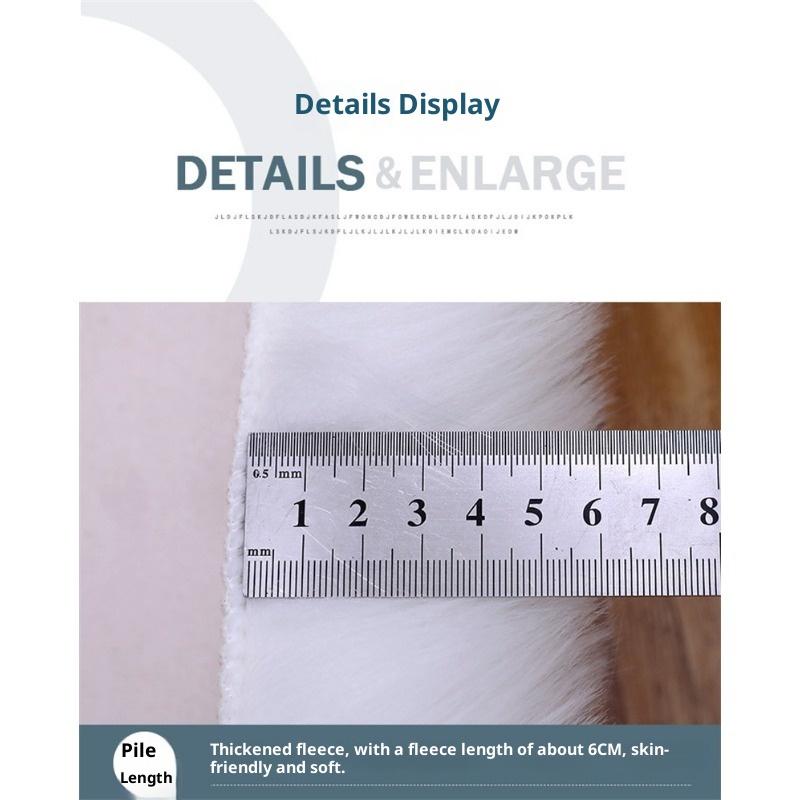 Plüschteppich Schlafzimmerteppich Heimzimmer Couchtisch Wohnzimmer Bodenmatte Imitationswolle Modern Schlichter Teppich